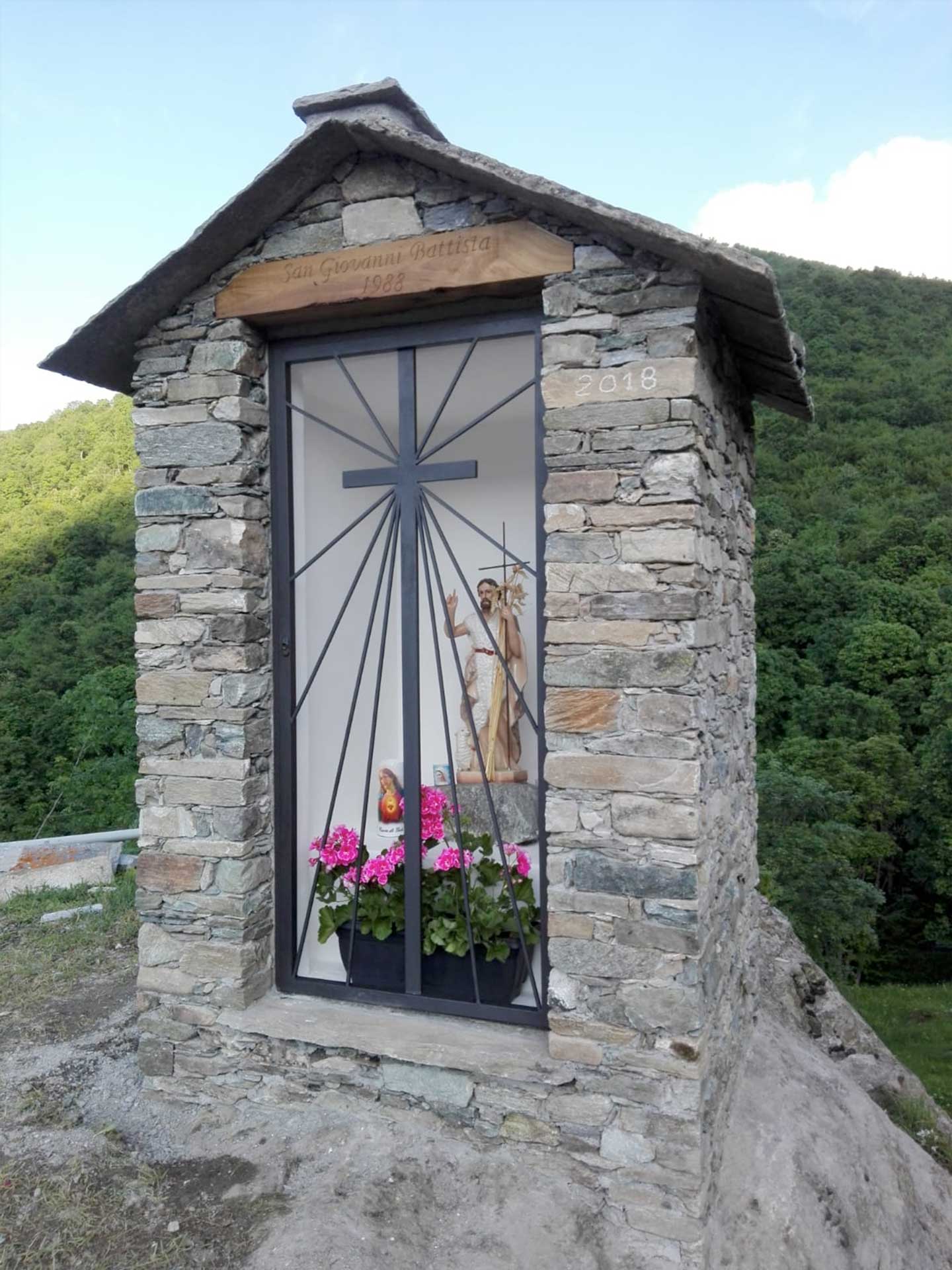 Il pilone votivo di San Giovanni Battista alle Bigorie